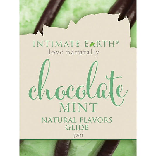 Chocolate Mint Flavored Glide by Intimate Earth - Massage Oils and Lubricants