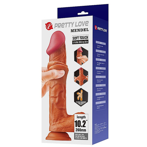 Pretty Love Sliding Skin Series Realistic Dong by Baile - Realistic Dildos