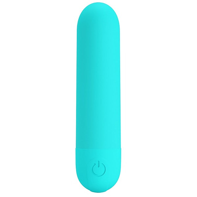 Baile Pretty Love Stefan Rechargeable Mini Bullet Massager with Dual Rings - Bullet Vibrators