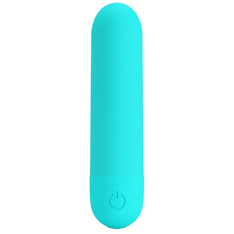 Baile Pretty Love Stefan Rechargeable Mini Bullet Massager with Dual Rings - Bullet Vibrators