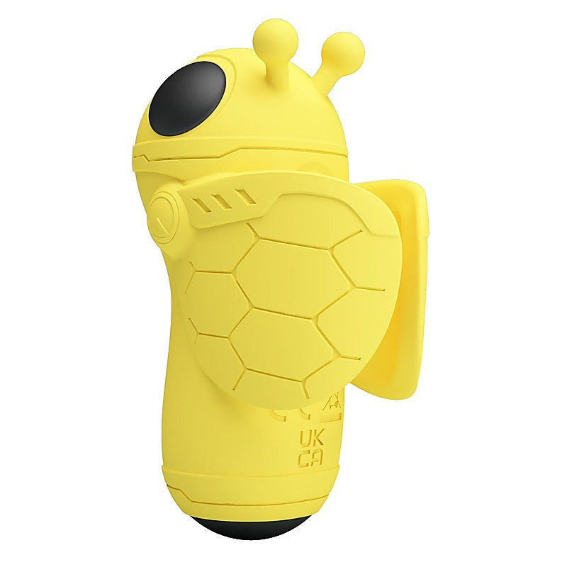 Baile Pretty Love Magic Bee Rechargeable Finger Vibrator Yellow Finger Ring - Finger and Tongue Vibrators