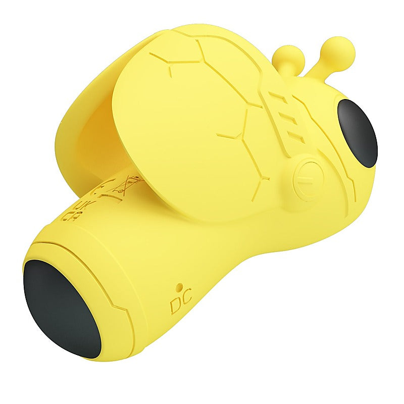 Baile Pretty Love Magic Bee Rechargeable Finger Vibrator Yellow Finger Ring - Finger and Tongue Vibrators