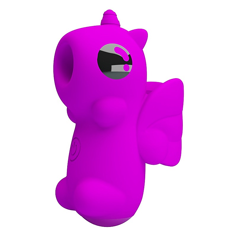 Baile Pretty Love Magic Unicorn Vibrating Finger Massager Purple Clitoral Ring - Finger and Tongue Vibrators