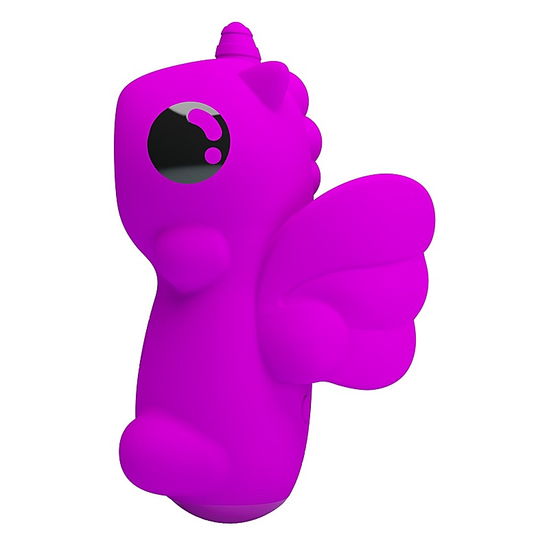 Baile Pretty Love Magic Unicorn Vibrating Finger Massager Purple Clitoral Ring - Finger and Tongue Vibrators