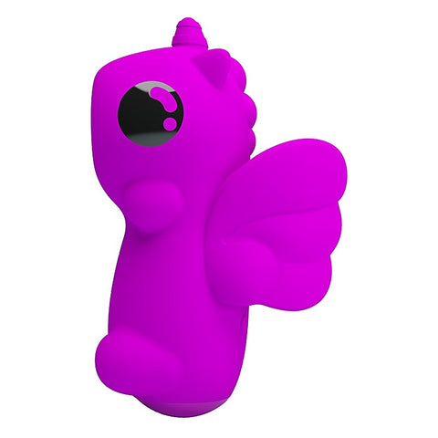 Baile Pretty Love Magic Unicorn Vibrating Finger Massager Purple Clitoral Ring - Finger and Tongue Vibrators