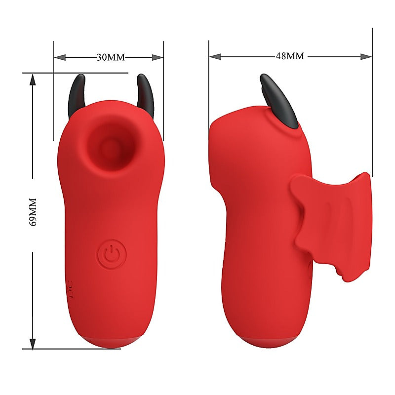 Baile Pretty Love Rechargeable Magic Devil Finger Massager Vibrator - Finger and Tongue Vibrators