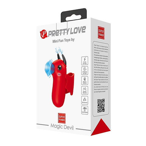 Baile Pretty Love Rechargeable Magic Devil Finger Massager Vibrator - Finger and Tongue Vibrators