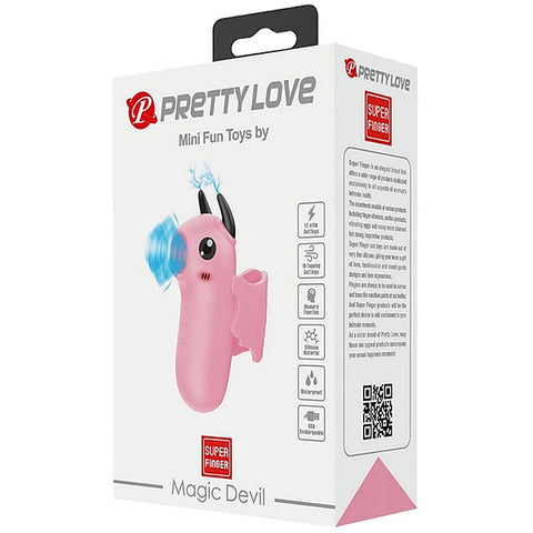 Baile Pretty Love Rechargeable Magic Devil Finger Massager Vibrator - Finger and Tongue Vibrators