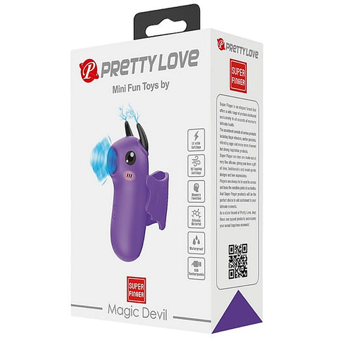 Baile Pretty Love Rechargeable Magic Devil Finger Massager Vibrator - Finger and Tongue Vibrators