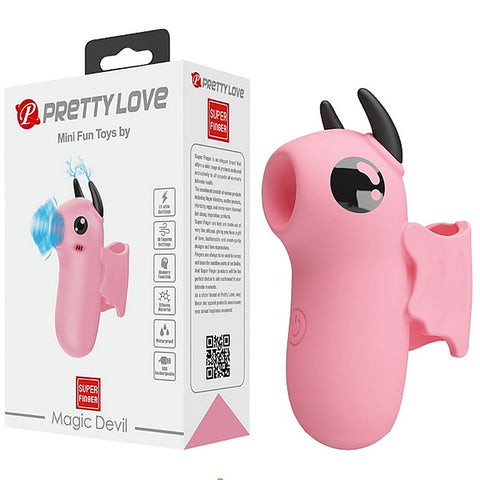 Baile Pretty Love Rechargeable Magic Devil Finger Massager Vibrator - Finger and Tongue Vibrators