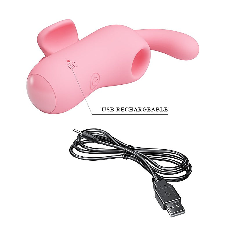 Baile Pretty Love Magic Fairy Rechargeable Finger Massager Pink Vibrator - Finger and Tongue Vibrators