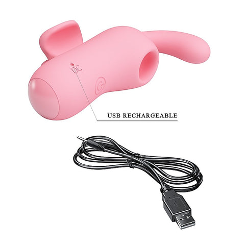 Baile Pretty Love Magic Fairy Rechargeable Finger Massager Pink Vibrator - Finger and Tongue Vibrators
