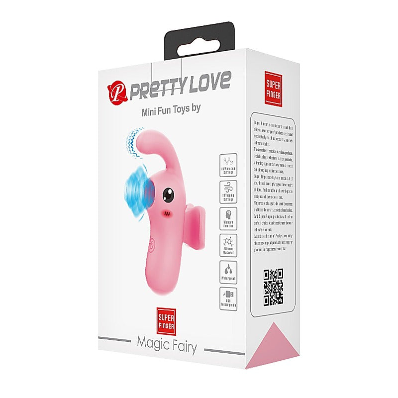 Baile Pretty Love Magic Fairy Rechargeable Finger Massager Pink Vibrator - Finger and Tongue Vibrators