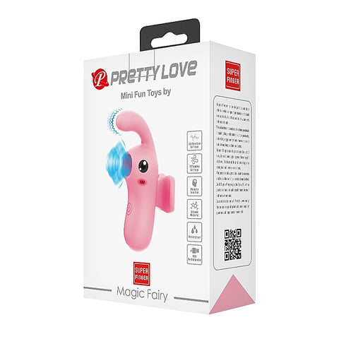 Baile Pretty Love Magic Fairy Rechargeable Finger Massager Pink Vibrator - Finger and Tongue Vibrators