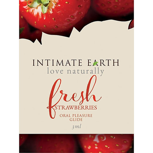 Fresh Strawberry Flavored Glide by Intimate Earth - Massage Oils and Lubricants
