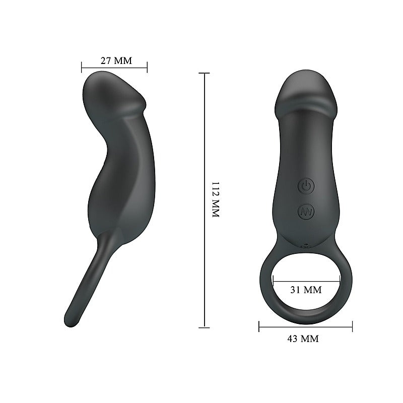 Pretty Love Super Power Trae Men's Cock Ring by Baile - Vibrating Cock Rings