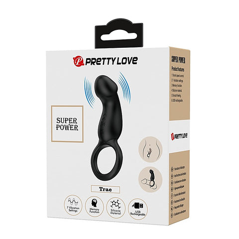 Pretty Love Super Power Trae Men's Cock Ring by Baile - Vibrating Cock Rings