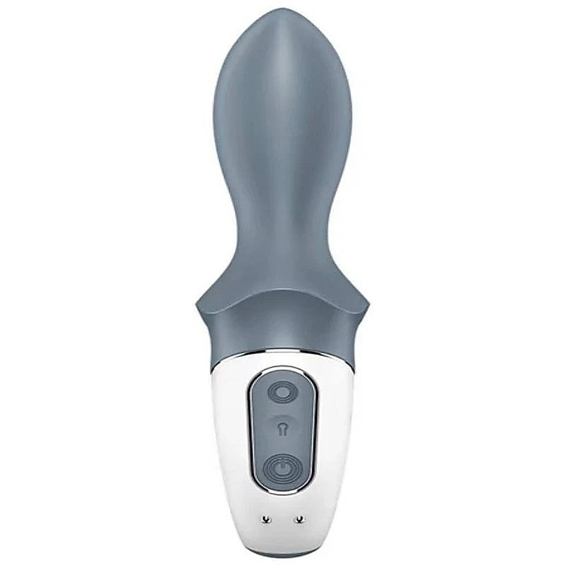 Satisfyer Air Pump Booty 1 Inflatable Anal Vibrator Grey Customizable Size - Anal Vibrators