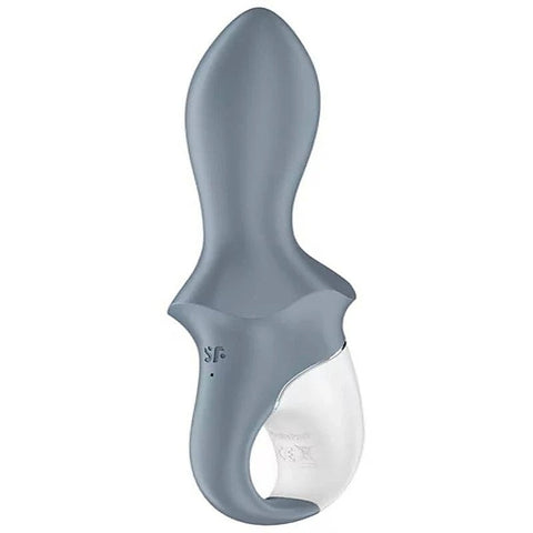 Satisfyer Air Pump Booty 1 Inflatable Anal Vibrator Grey Customizable Size - Anal Vibrators