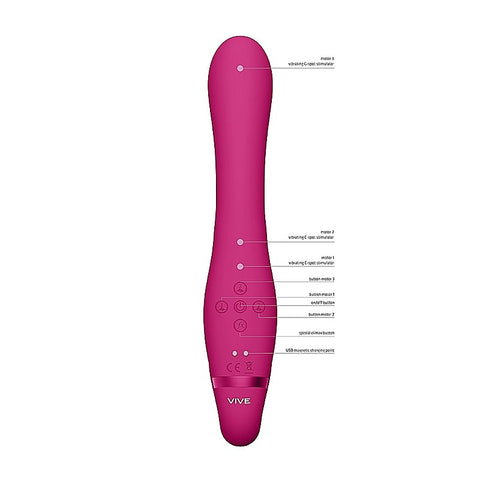 Vive Suki Vibrating Strapless Strap On by Shots Toys - Strap On Sextoys