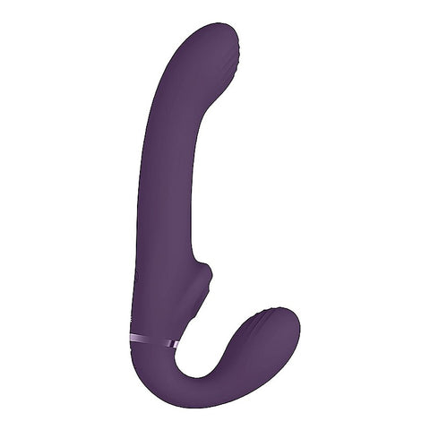 Vive Ai Dual Vibrating & Air Wave Tickler Strapless Strap On - Strap On Sextoys