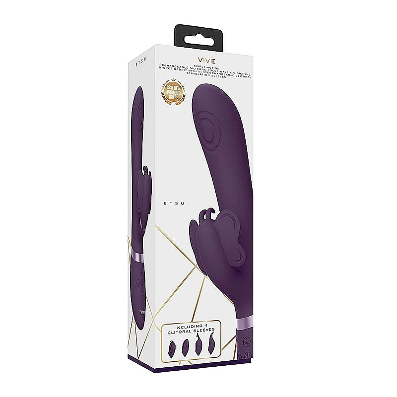 Vive Etsu Multi Functions Rabbit Vibrator by Shots Toys - Rabbit Vibrators