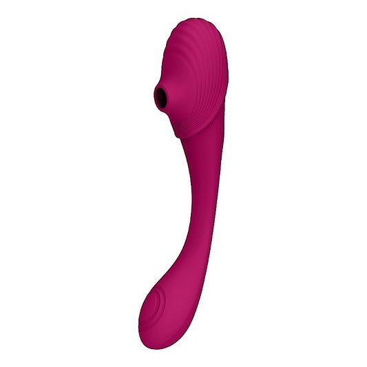 Vive Mirai Double Ended Pulse & Air Wave Bendable Vibrator - Clit Ticklers and Pulsators