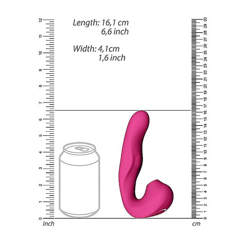 Vive Zaki Air and Pulse Wave G-Spot Vibrator by Shots Toys - G-Spot Vibrators