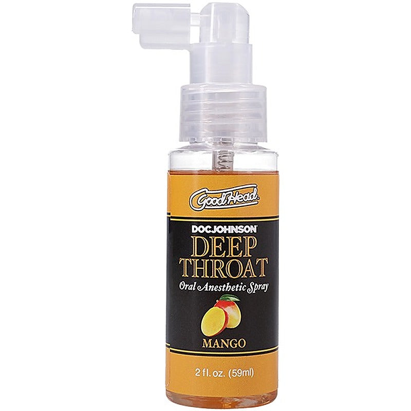 GoodHead Mango Flavoured Deep Throat Spray by Doc Johnson - Delay and Excite Sprays