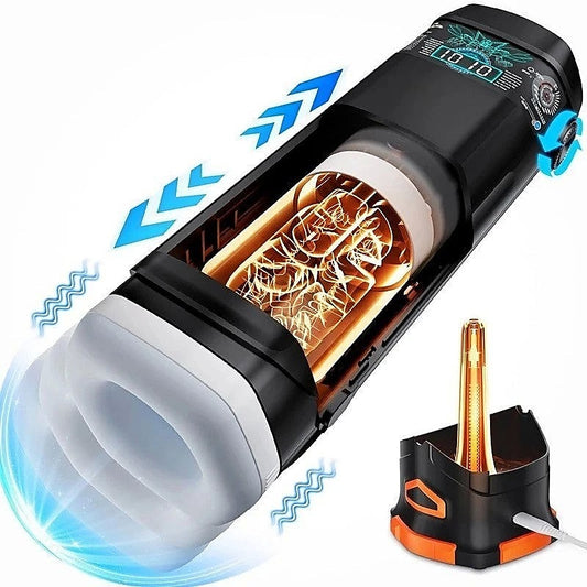 The Titan Thrusting & Vibrating Masturbator by Topco - Masturbators and Strokers