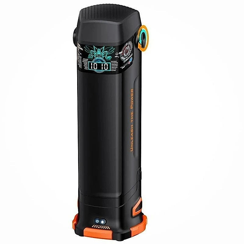 Topco CyberSkin The Titan Thrusting & Vibrating Masturbator Black Triple Action - Masturbators and Strokers