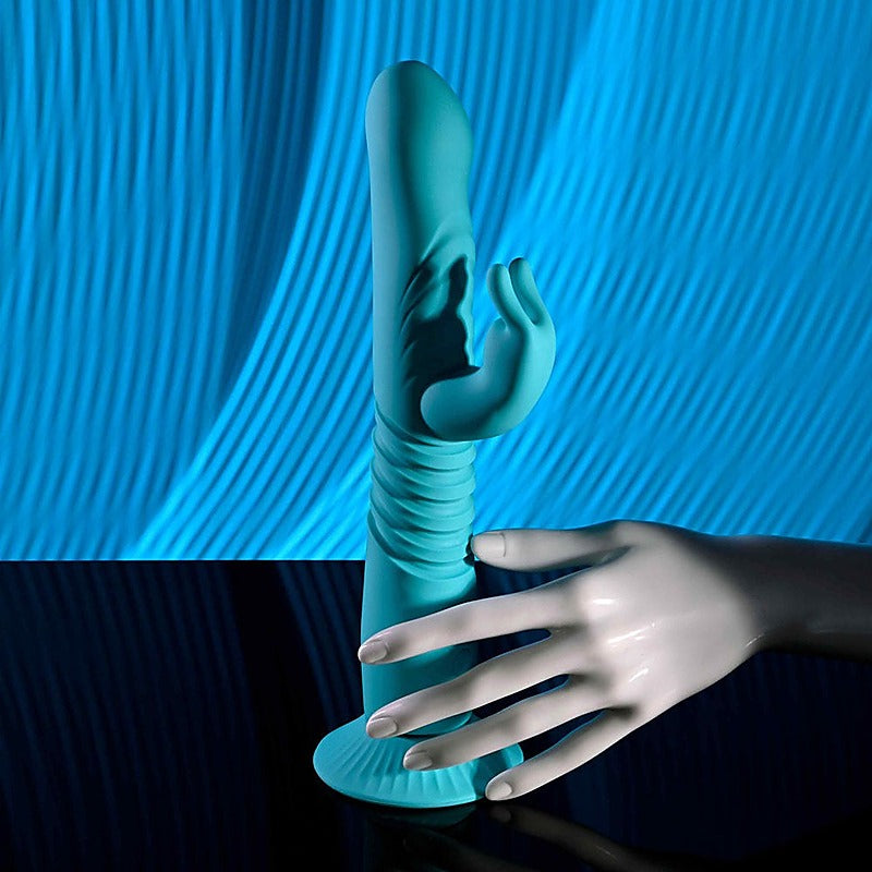 BUNNY HOP Thrusting Rabbit Vibrator by Evolved - Rabbit Vibrators