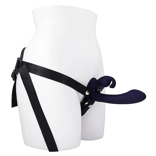 Giving Vibes Rechargeable Vibrating Strap-On by Evolved - Strap On Sextoys