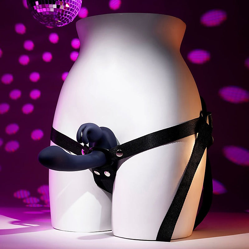 Giving Vibes Rechargeable Vibrating Strap-On by Evolved - Strap On Sextoys