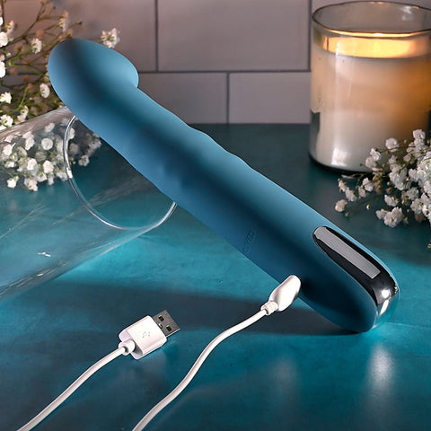 QUEEN OF ALL TRADES Thrusting Dildo Vibrator by Evolved - Vibrating Dildos