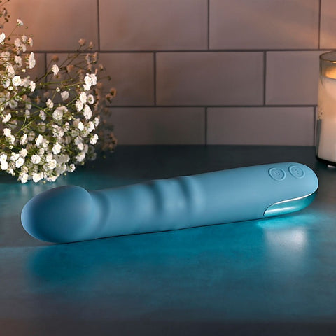 QUEEN OF ALL TRADES Thrusting Dildo Vibrator by Evolved - Vibrating Dildos