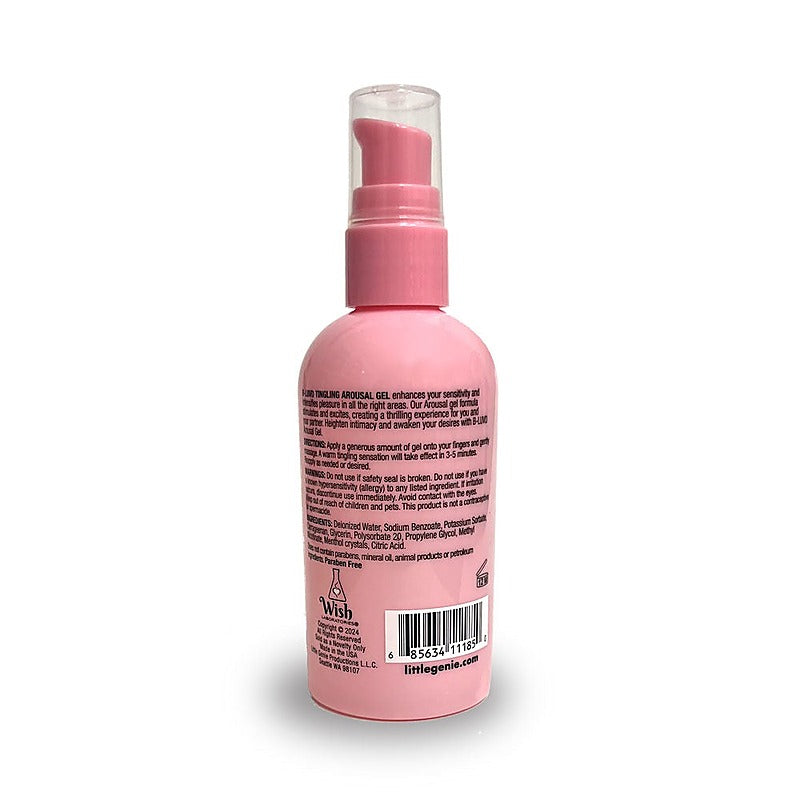 B-LUVD Tingling Water Based Arousal Gel by Little Genie - Water Based Lubes