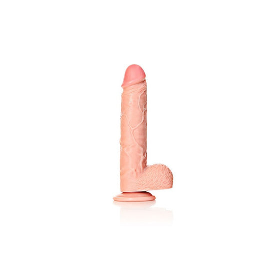 REALROCK 23 cm Straight Realistic Dildo with Balls - Realistic Dildos