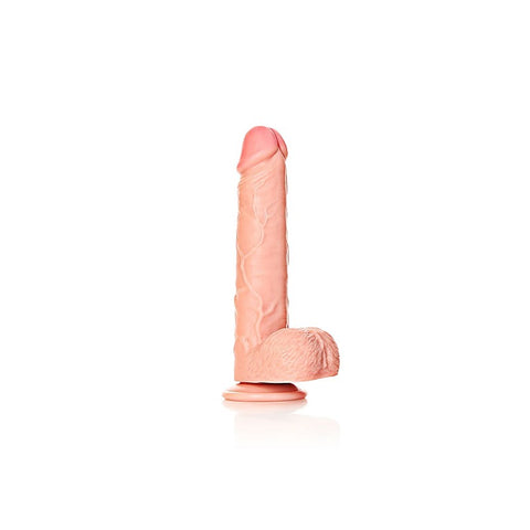 REALROCK 23 cm Straight Realistic Dildo with Balls - Realistic Dildos