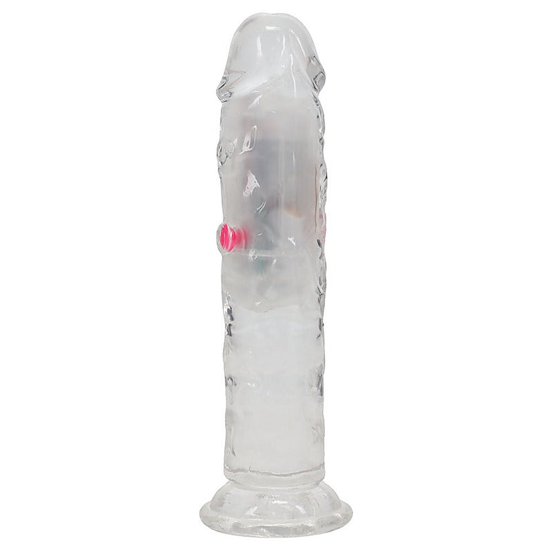 REALROCK No Balls Rechargeable LED Vibrating Dong - Vibrating Dildos