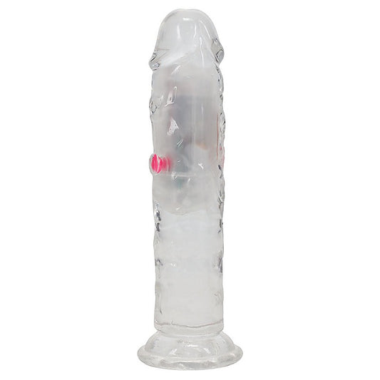 REALROCK No Balls Rechargeable LED Vibrating Dong - Vibrating Dildos