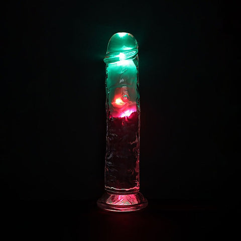 REALROCK No Balls Rechargeable LED Vibrating Dong - Vibrating Dildos