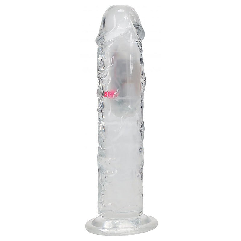 REALROCK No Balls Rechargeable LED Vibrating Dong - Vibrating Dildos