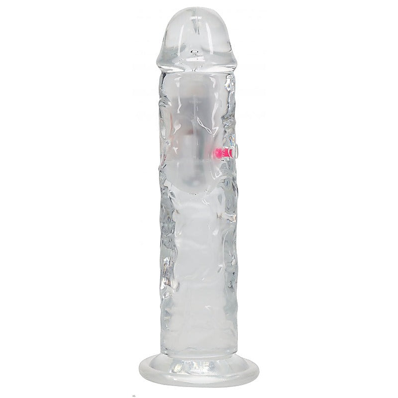 REALROCK No Balls Rechargeable LED Vibrating Dong - Vibrating Dildos