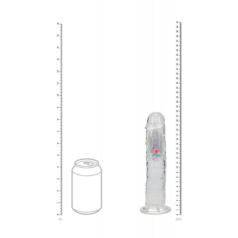 REALROCK No Balls Rechargeable LED Vibrating Dong - Vibrating Dildos