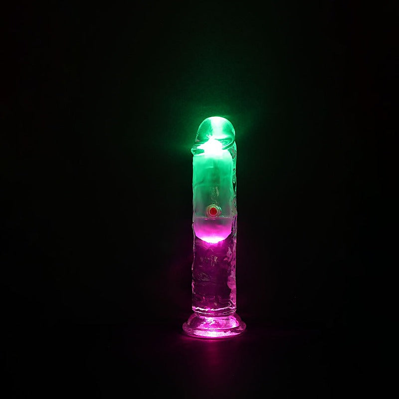 REALROCK No Balls Rechargeable LED Vibrating Dong - Vibrating Dildos