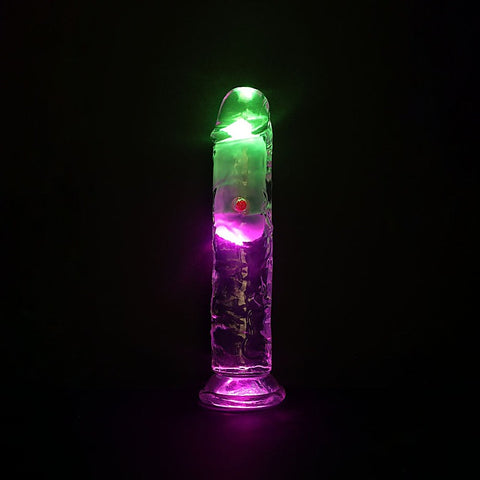 REALROCK No Balls Rechargeable LED Vibrating Dong - Vibrating Dildos