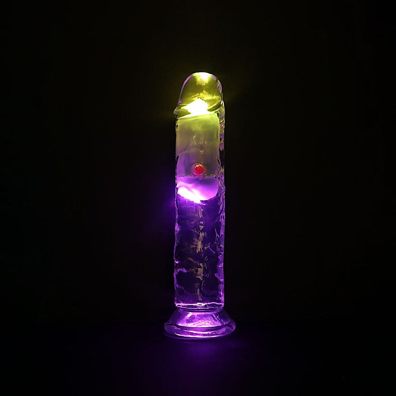 REALROCK No Balls Rechargeable LED Vibrating Dong - Vibrating Dildos