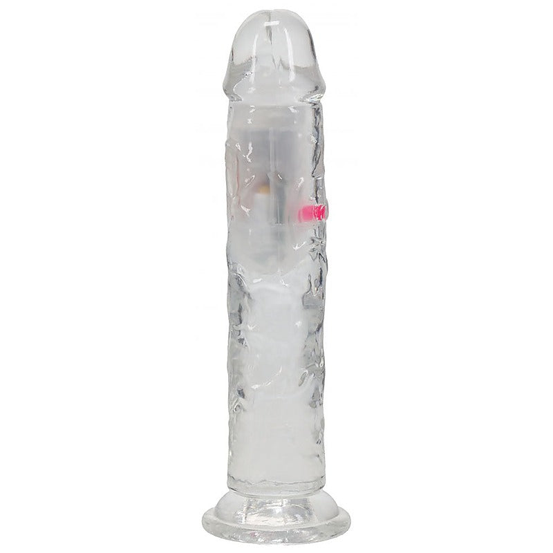 REALROCK No Balls Rechargeable LED Vibrating Dong - Vibrating Dildos