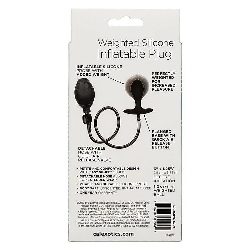 Weighted Inflatable Butt Plug by California Exotics - Butt Plugs
